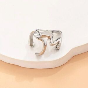 Frog Ear Cuff Silver Plated